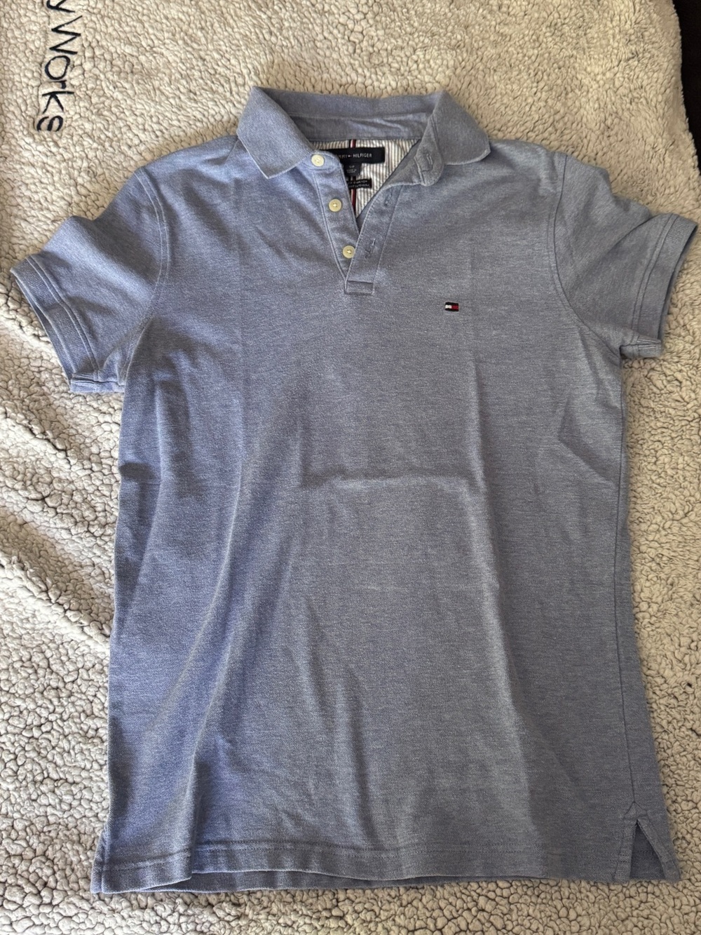 Tommy Hilfiger Light Blue Slim Fit Polo Shirt